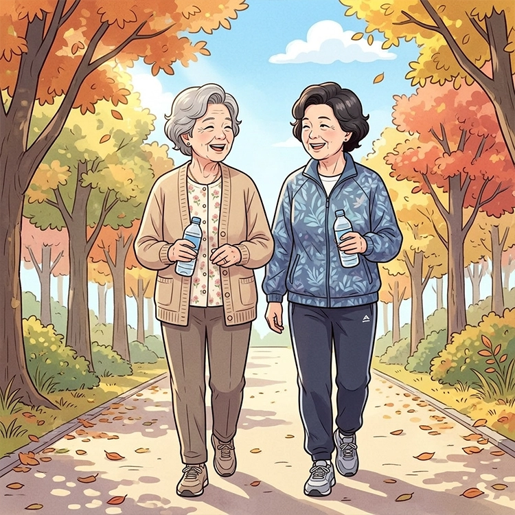 나이 들수록 친구가 보약인 4가지 이유와 좋은 관계를 지키는 6가지 습관 3 친구와 산책하는 여성 노인