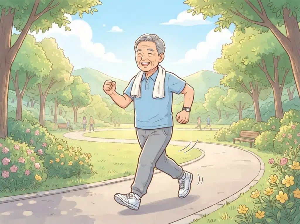 노인 운동, 4가지 운동만 기억하세요 2 노인 유산소 운동
